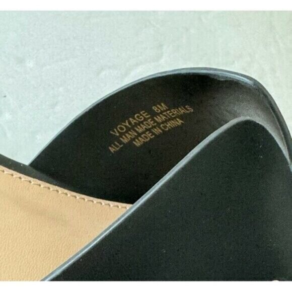 CUSHIONAIRE Voyage slide sandal Memory Foam Black Shoes Sz. 8M - Picture 6 of 11